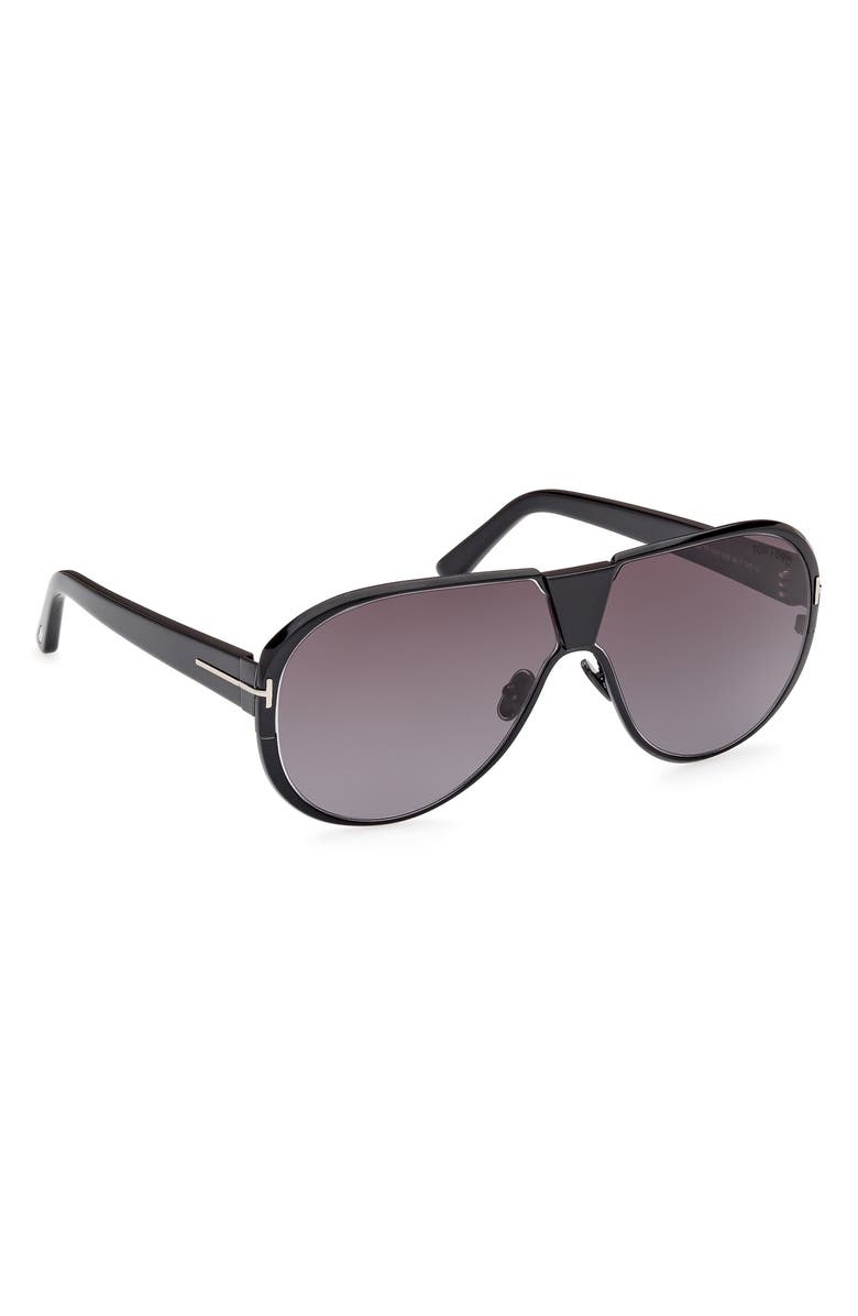 TOM FORD Vincenzo 64mm Pilot Sunglasses, Alternate, color, 