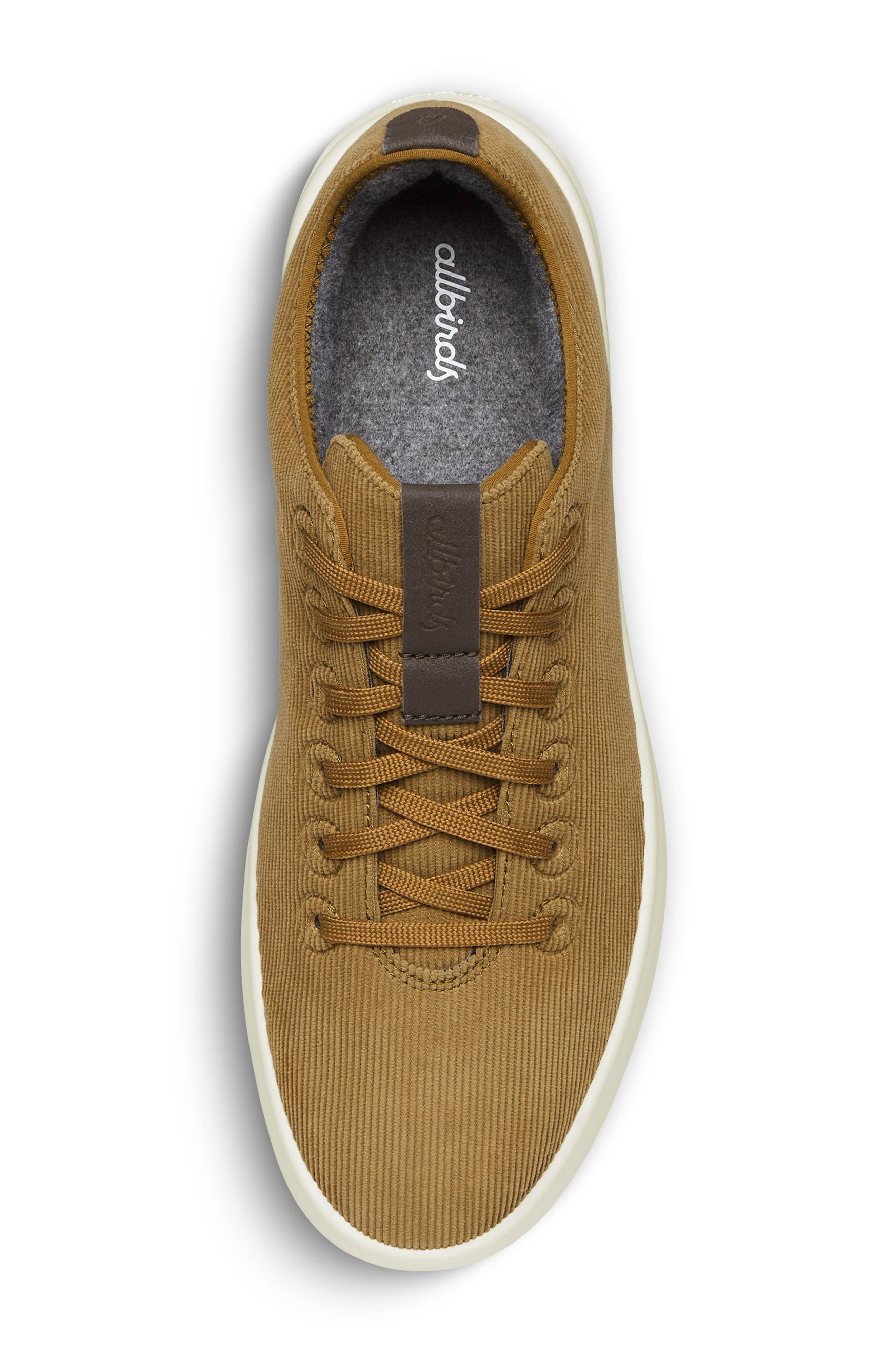 Allbirds Corduroy Cruiser Sneaker, Alternate, color, Dark Tan/ Stony Cream
