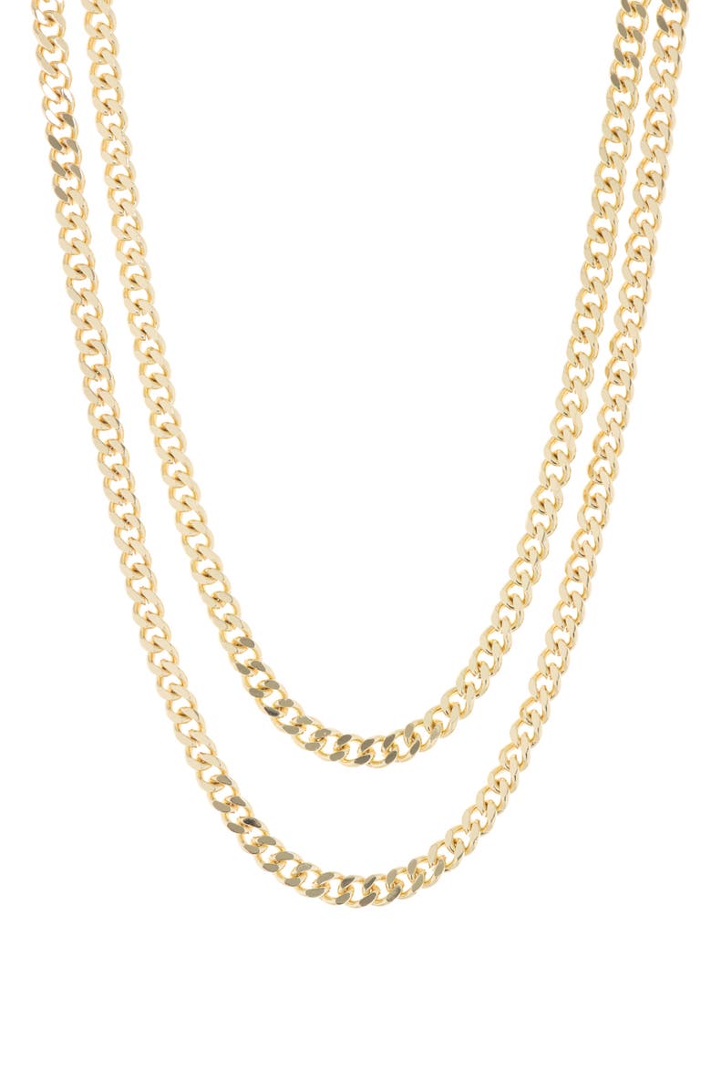 Juvell 18K Gold Plate Chain Necklace, Main, color, 