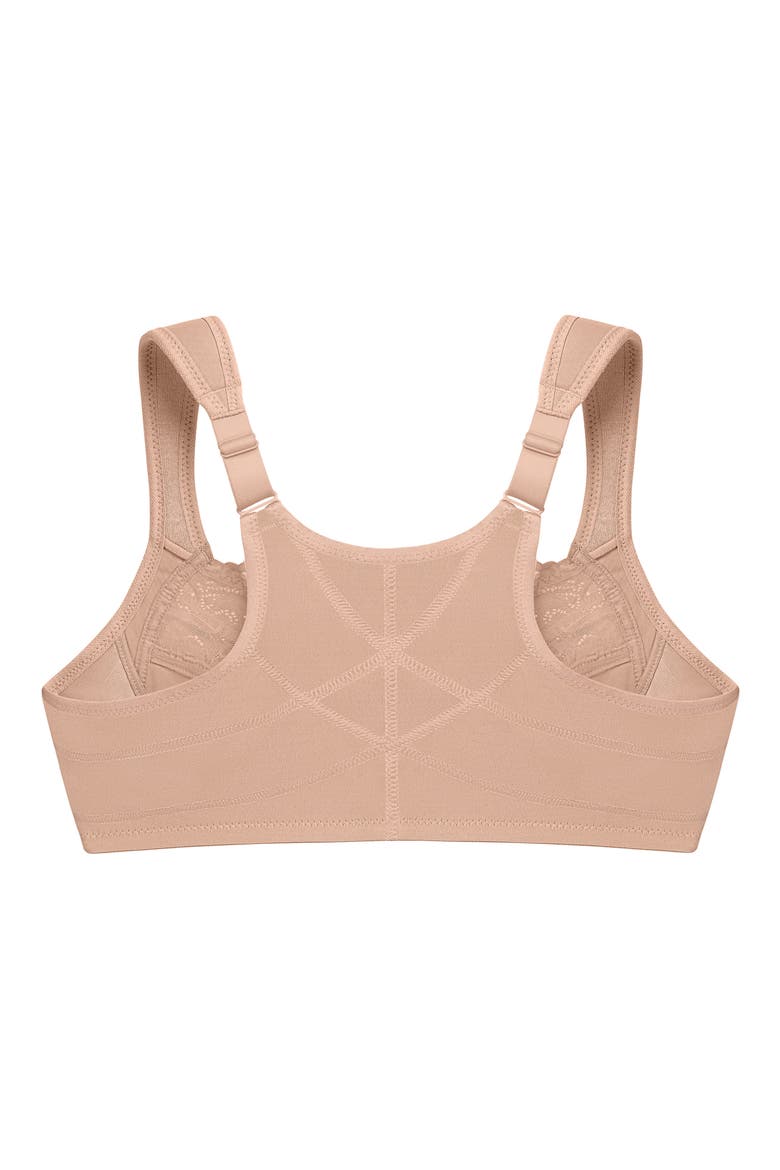 Posture Back Wonderwire Underwire Front Closure Bra, Alternate, color, CAFE