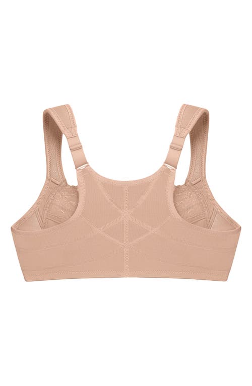 Glamorise Wonderwire Underwire Front Closure Bra In Brown