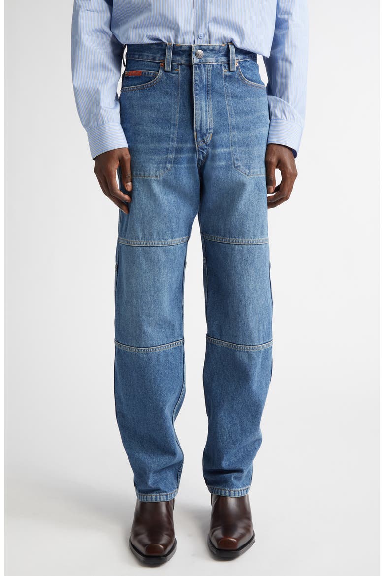 Reversible Camo Jeans, Main, color, BLUE CAMO BLU