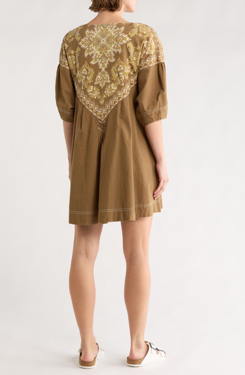 Free People Orson Shift Minidress, Alternate, color, Moss