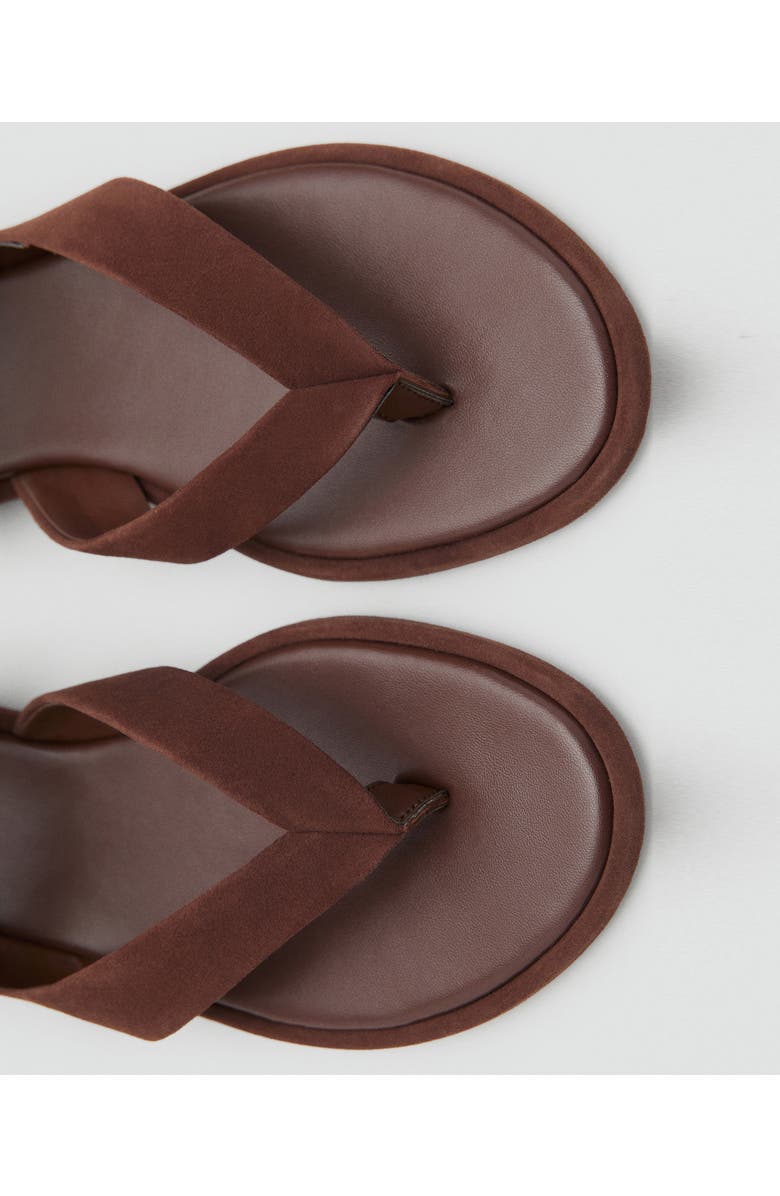 MANGO Ankle Strap Sandal, Alternate, color, Chocolate