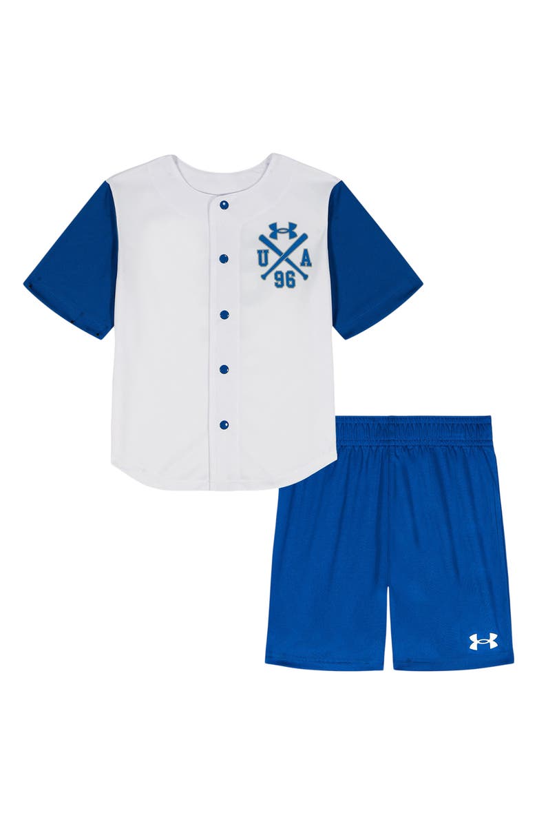 Under Armour Kids' Baseball Jersey & Shorts Set, Main, color, White