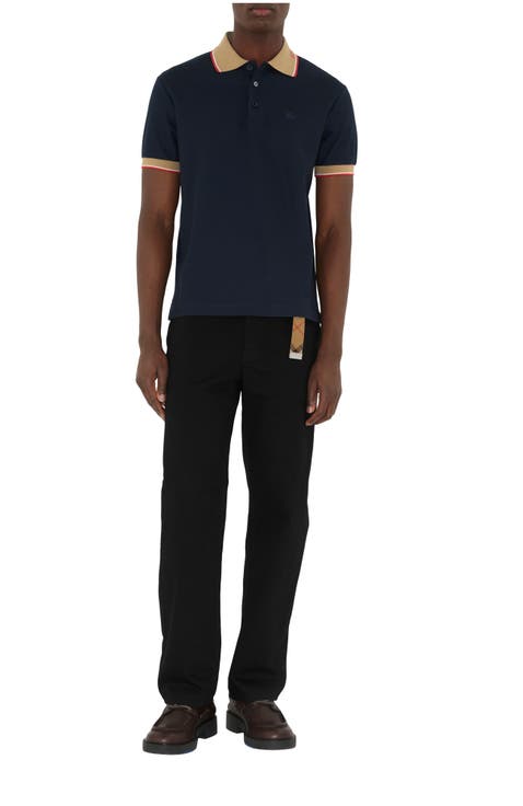 Logo Collar Cotton Polo Shirt