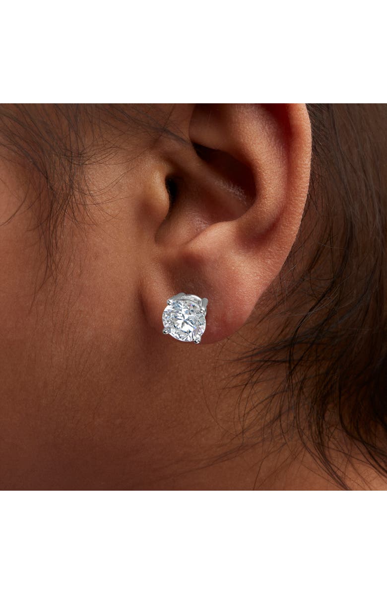 Haus of Brilliance IGI Certified 14K White Gold 5.00 Cttw Lab Grown Diamond Solitiare Stud Earrings, Alternate, color, White