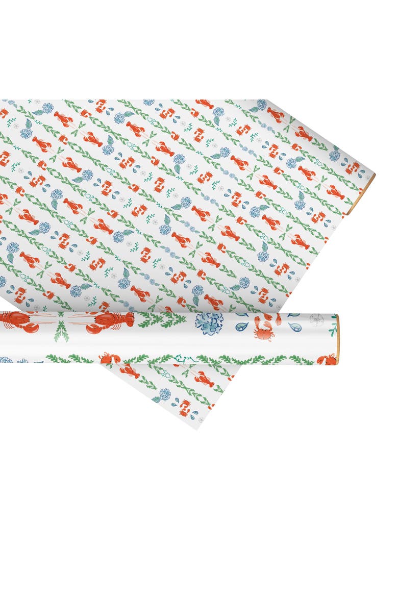 Eight Sheets Two-Sided "A Pinch of Floral" Heavyweight Gift Wrap, Main, color, Multicolored