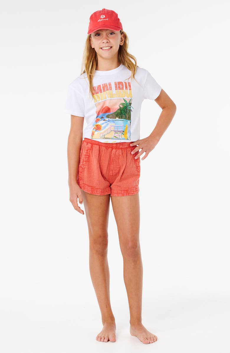Rip Curl Kids' Cotton Shorts, Alternate, color, Cayenne