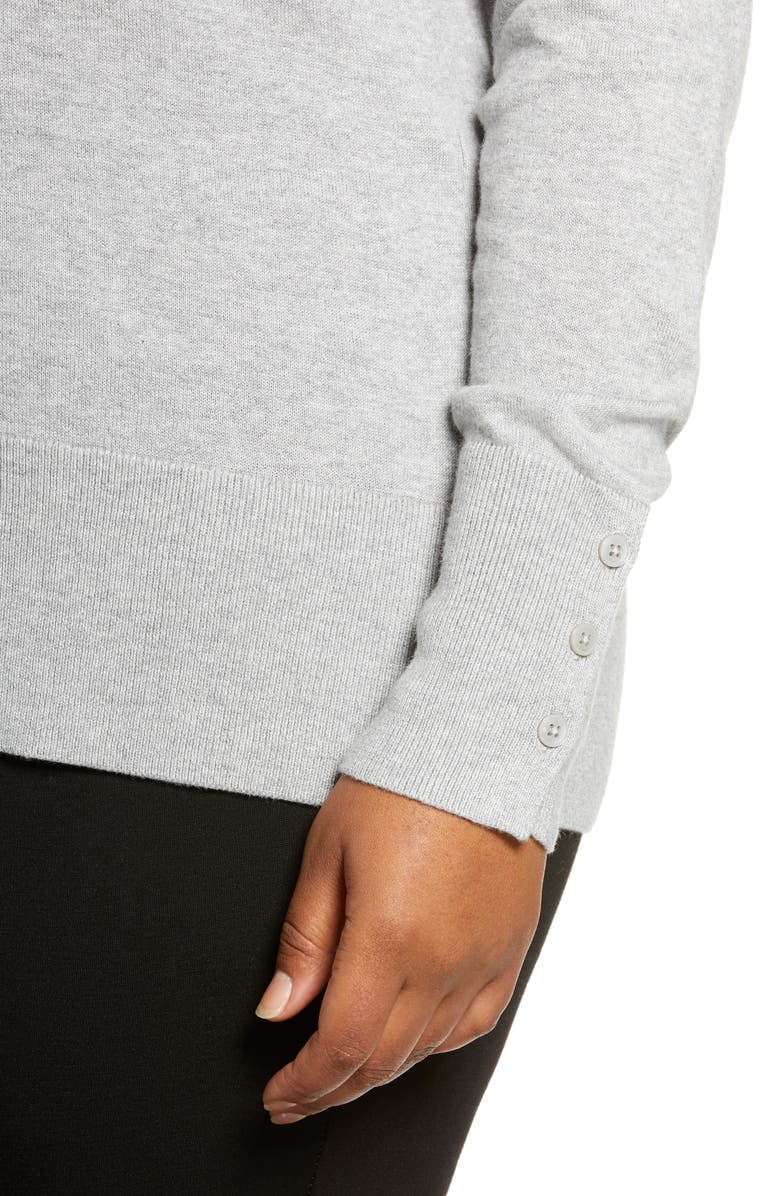 Halogen<sup>®</sup> Crewneck Sweater, Alternate, color, Grey Heather