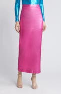 NIKKI LUND Iggy Metallic Maxi Skirt