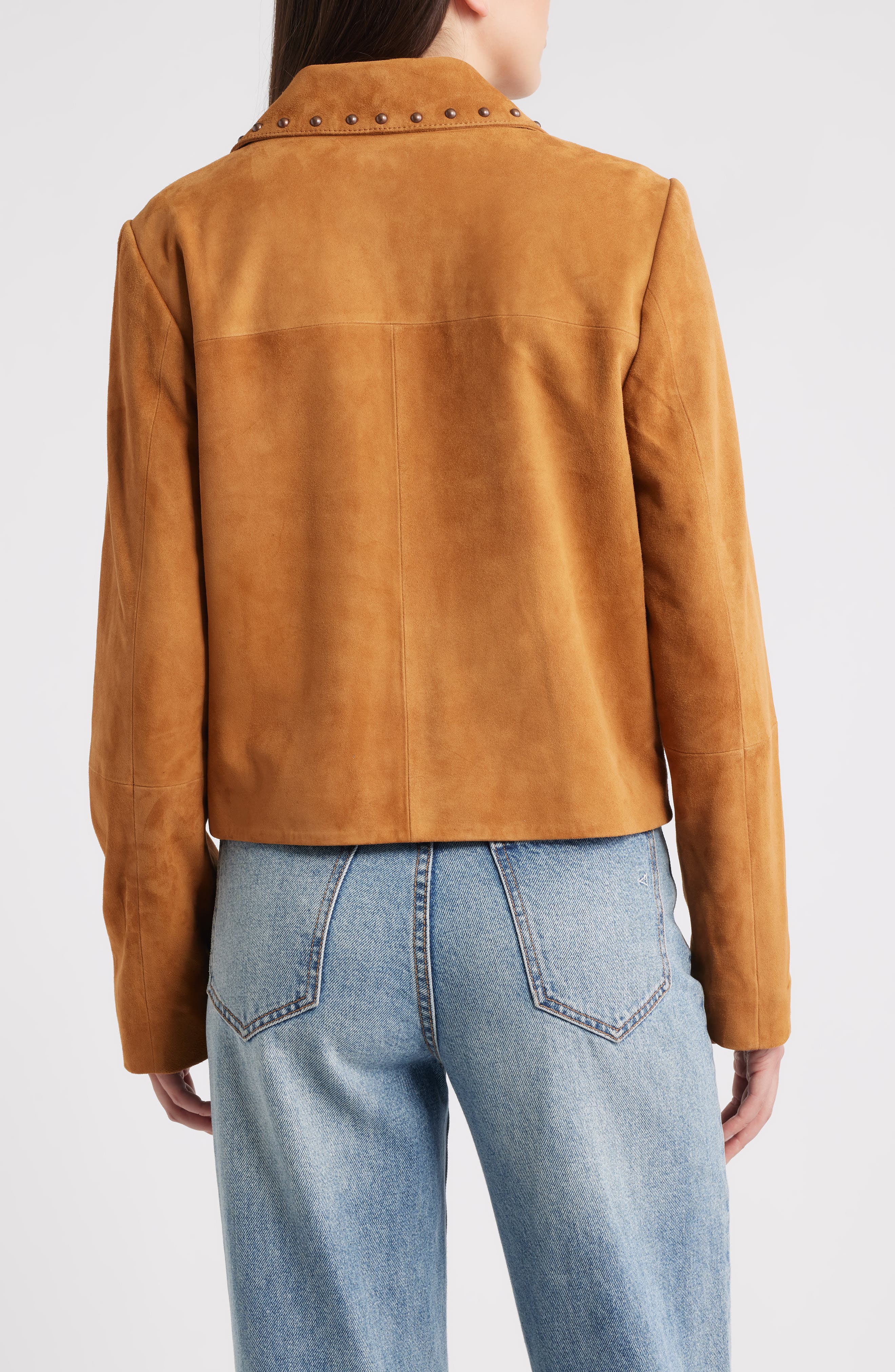 Stud Detail Suede Jacket - image 2