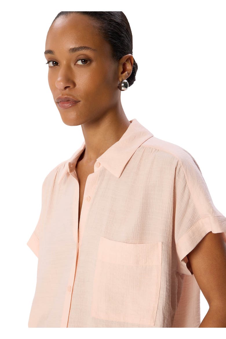 Nicola Textured Shirt, Alternate, color, Pale Pink