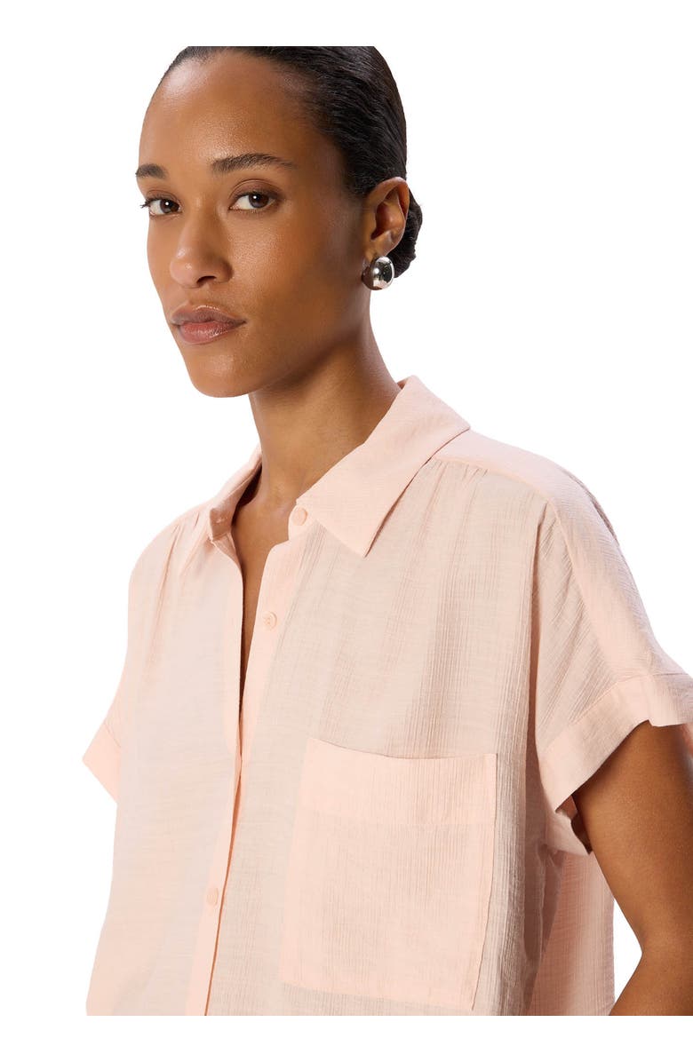 Whistles Nicola Textured Shirt, Alternate, color, Pale Pink