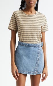 Veronica Beard Carla Crewneck Cotton T-Shirt