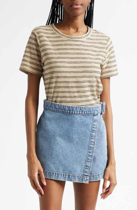 Veronica Beard Carla Crewneck Cotton T-Shirt