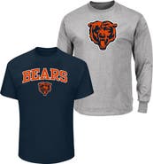 FANATICS Men's Fanatics Heather Gray/Navy Chicago Bears Big & Tall 2-Pack T-Shirt Set