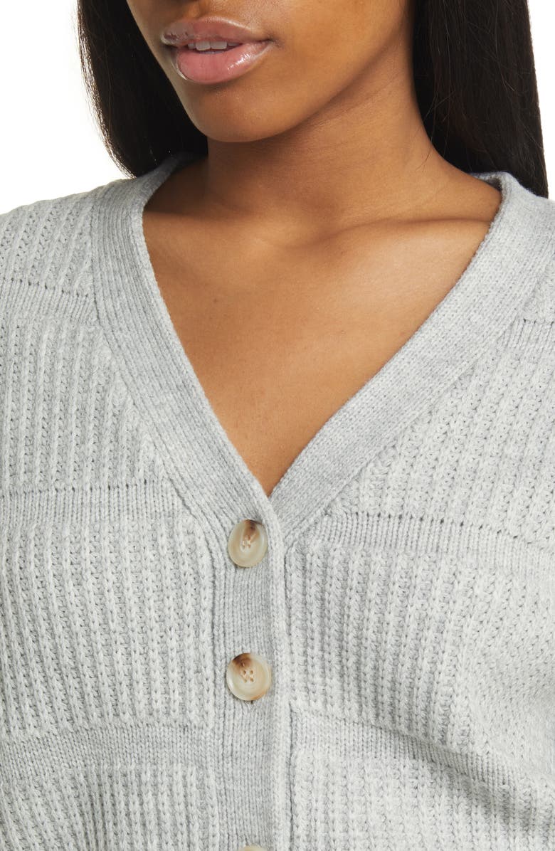 All in Favor Mixed Stitch Cardigan, Alternate, color, 