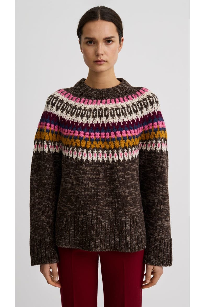 Oversized Crewneck Sweater, Main, color, Lopi M\u00e9lange