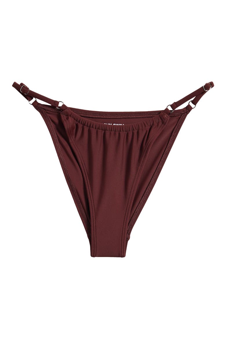 Gardenia Curtain Adjustable Bikini Bottoms, Alternate, color, BROWN