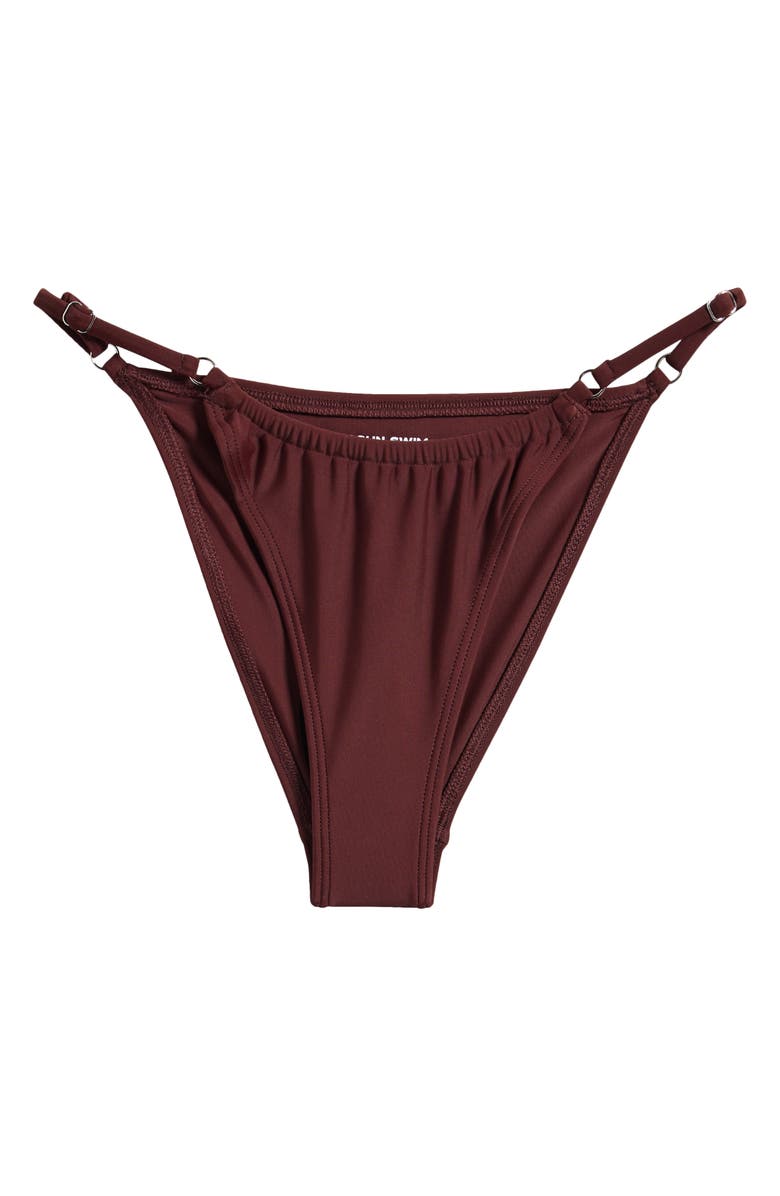 PacSun Gardenia Curtain Adjustable Bikini Bottoms, Alternate, color, Brown