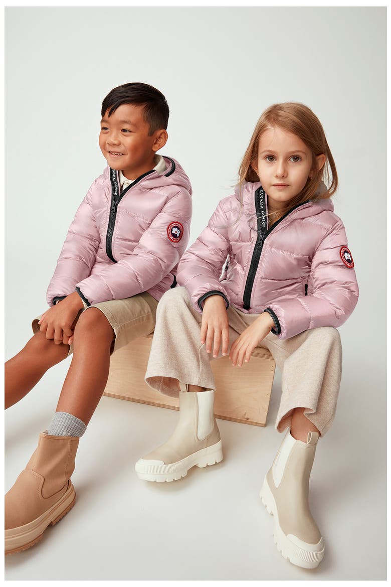 Kids' Crofton Water Repellent 750 Fill Power Down Recycled Nylon Puffer Jacket, Alternate, color, PINK LEMONADE