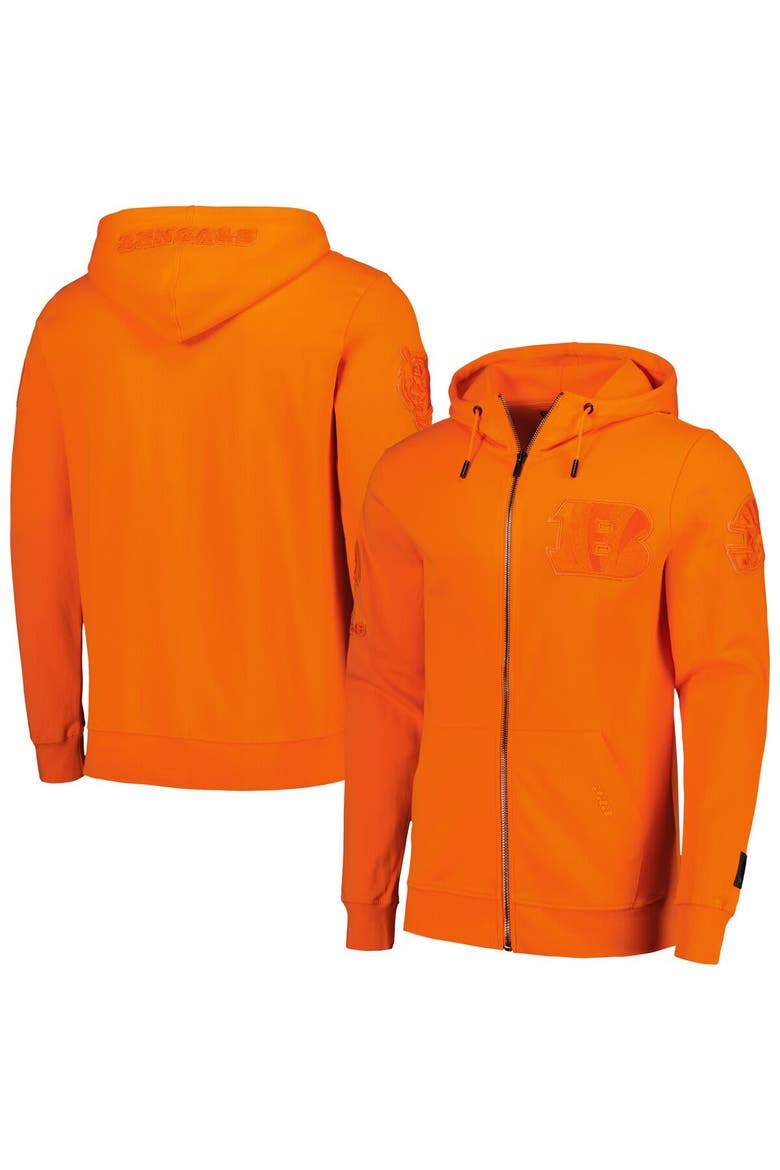 Men's Pro Standard Orange Cincinnati Bengals Triple Tonal Full-Zip Hoodie, Alternate, color, Orange