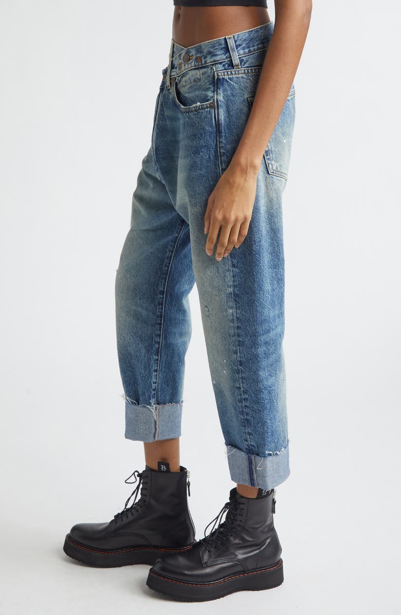 R13 Crossover Jeans, Alternate, color, Jasper