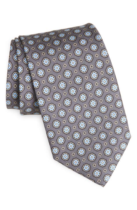 Geometric Silk Tie