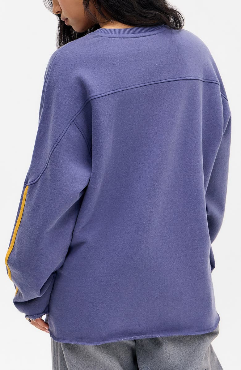 BDG Urban Outfitters Number Appliqué Cotton Sweatshirt, Alternate, color, Blue