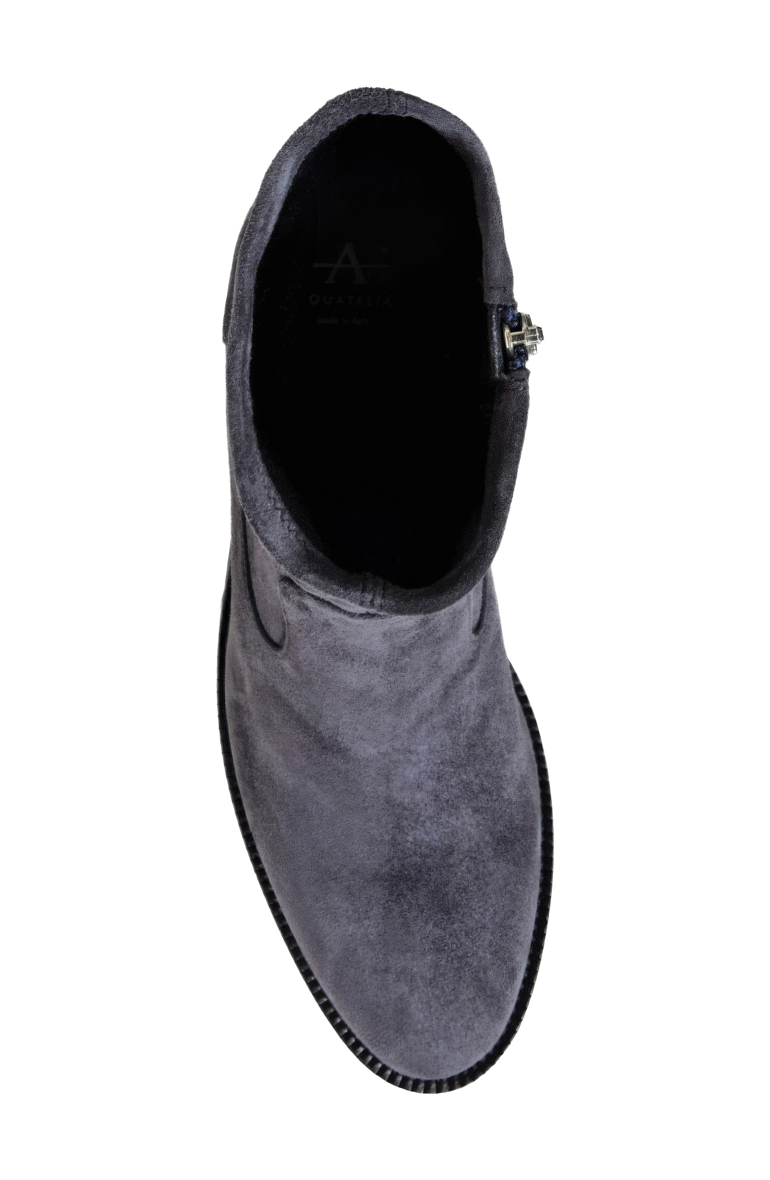 Joplin Leather Bootie, Alternate, color, NAVY SUEDE