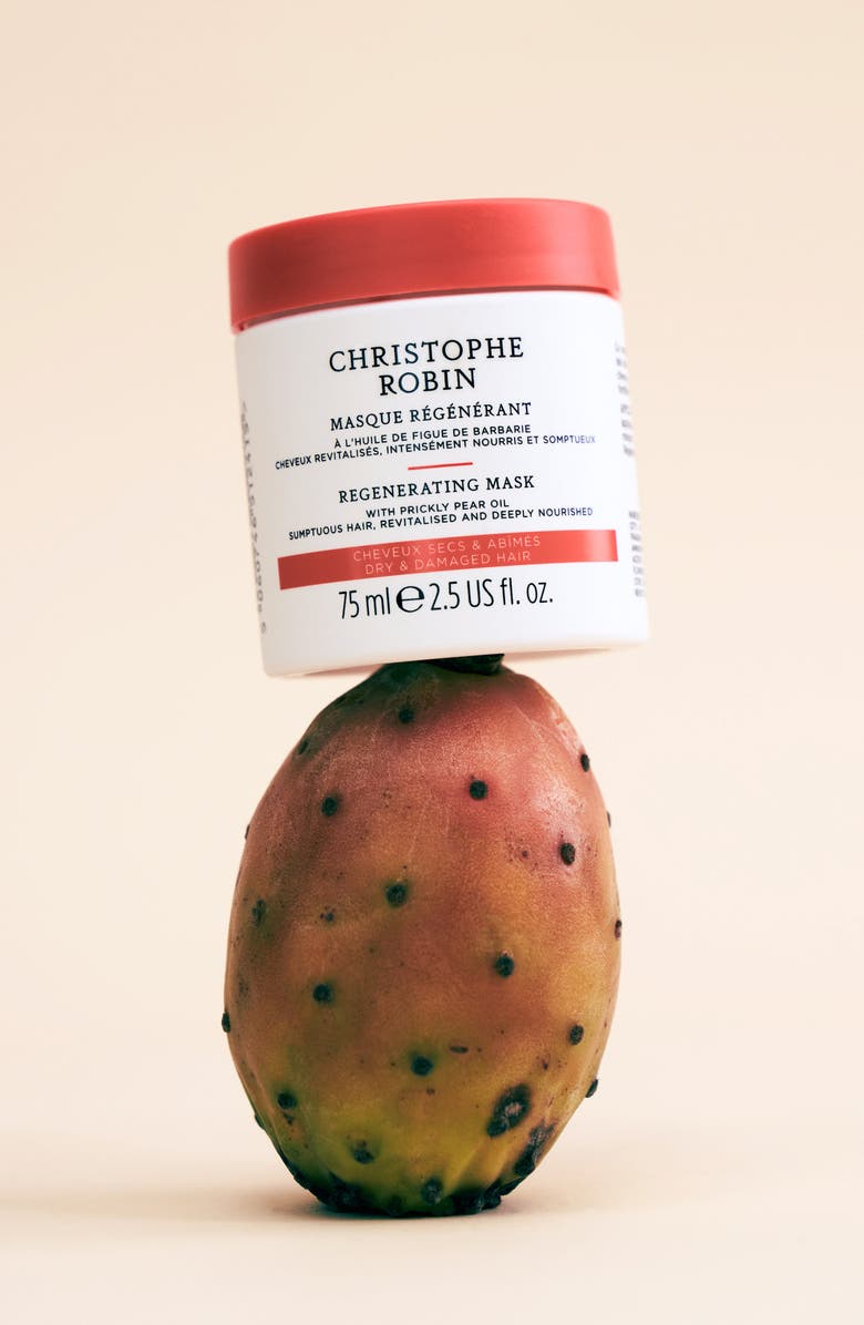 Christophe Robin Regenerating Mask with Rare Prickly Pear Seed Oil, Alternate, color, White/ Orange