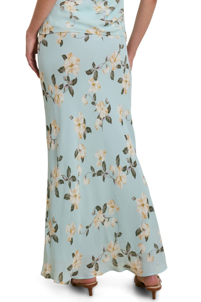 The Favorite Floral Georgette Maxi Skirt, Alternate, color, AQUA FLORAL