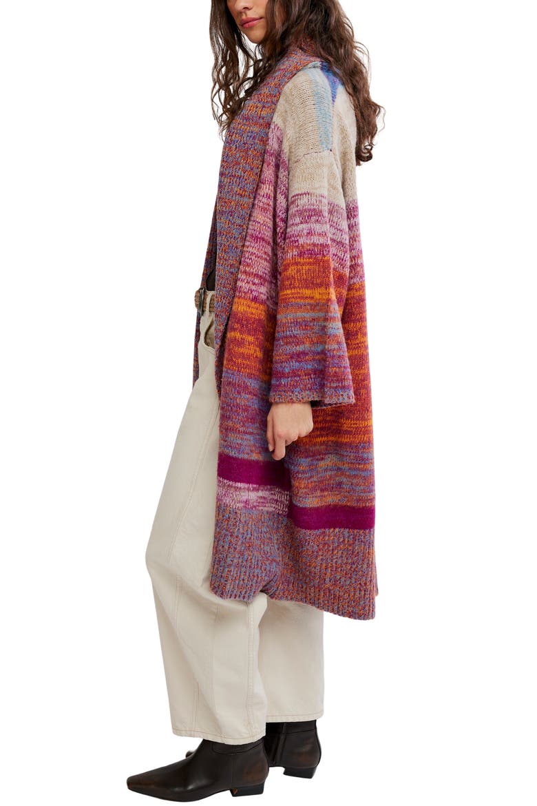 Enid Cardigan, Alternate, color, OCEAN SUNSET COMBO
