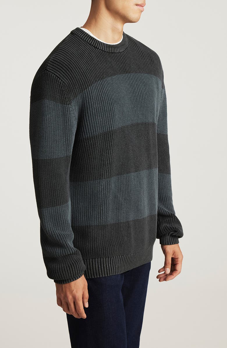 Mavi Jeans Raven Colorblock Cotton Sweater, Alternate, color, Raven