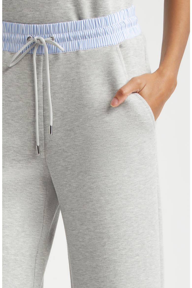 Ernie Mixed Media Sweatpants, Alternate, color, LIGHT HEATHER GREY