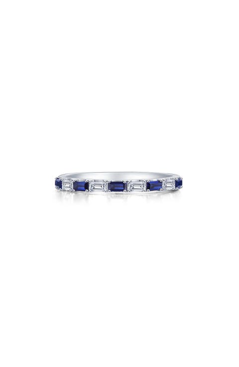 Baguette Half Eternity Band