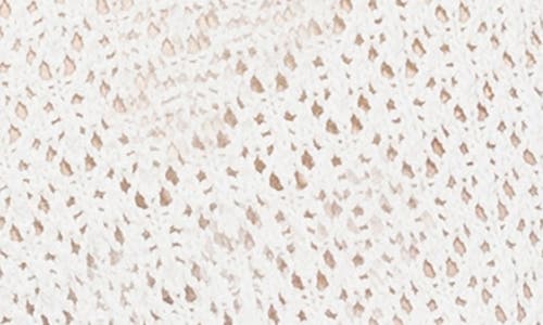 Alexia Admor Kora Cropped Open Stitch Knit Pants In Ivory