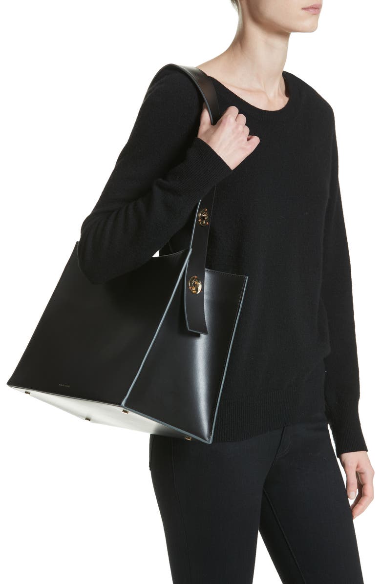 Danse Lente Young Leather Tote Bag, Alternate, color,