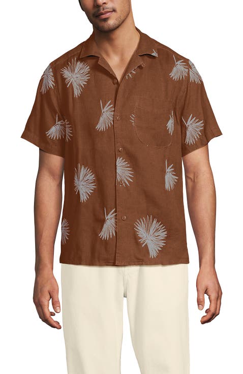 Short Sleeve Camp Collar Hawaiian Shirt