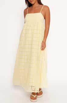 Petal & Pup Aliyah Cotton Eyelet Maxi Dress