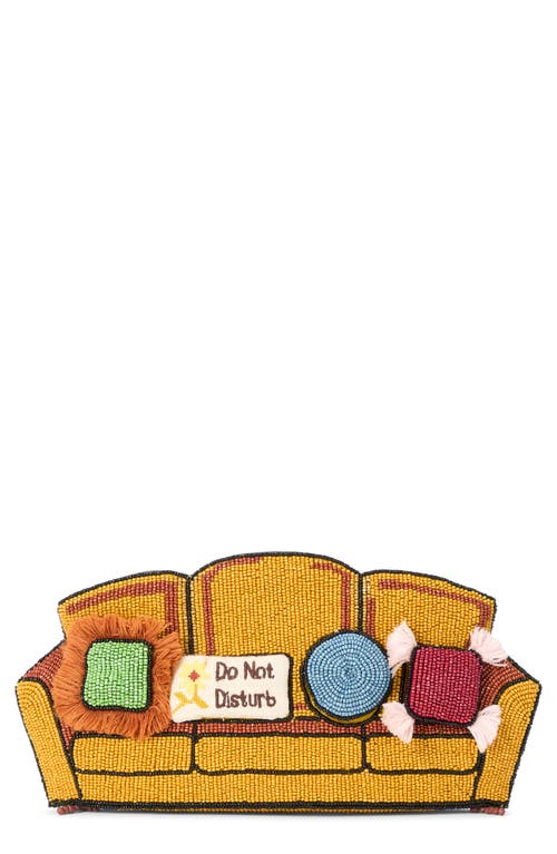 Staud Beaded Couch Clutch In Multi