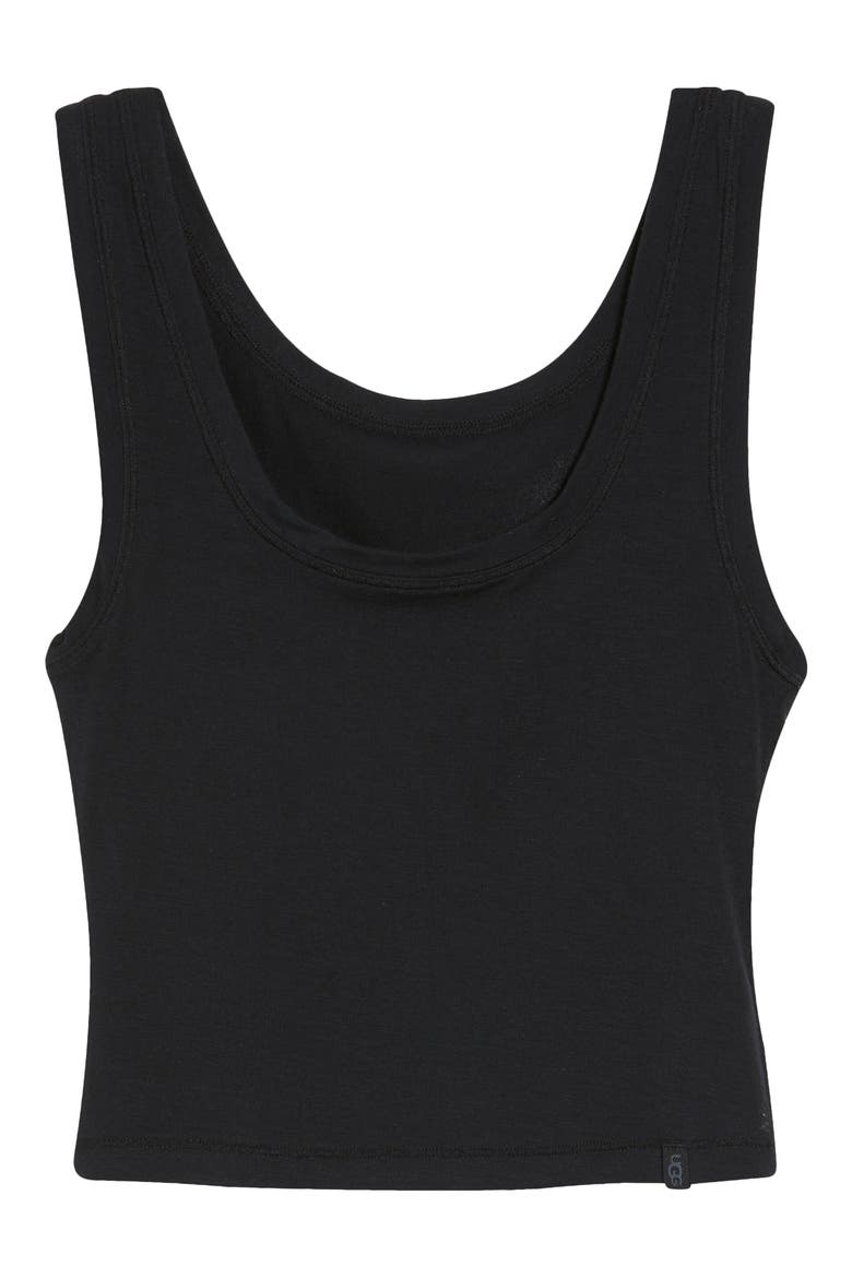 Adrianne Crop Tank, Alternate, color, BLACK