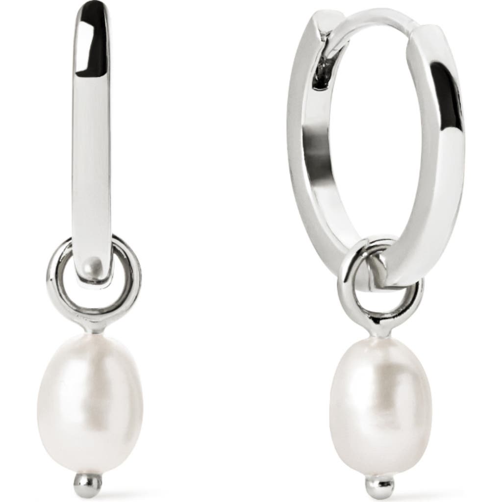 Ana Luisa Pearl Huggie Hoops