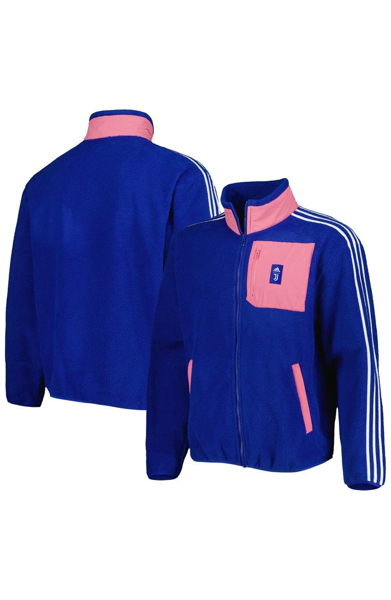 adidas Men's adidas Blue Juventus Lifestyler Fleece Full-Zip Jacket, Main, color, Blue