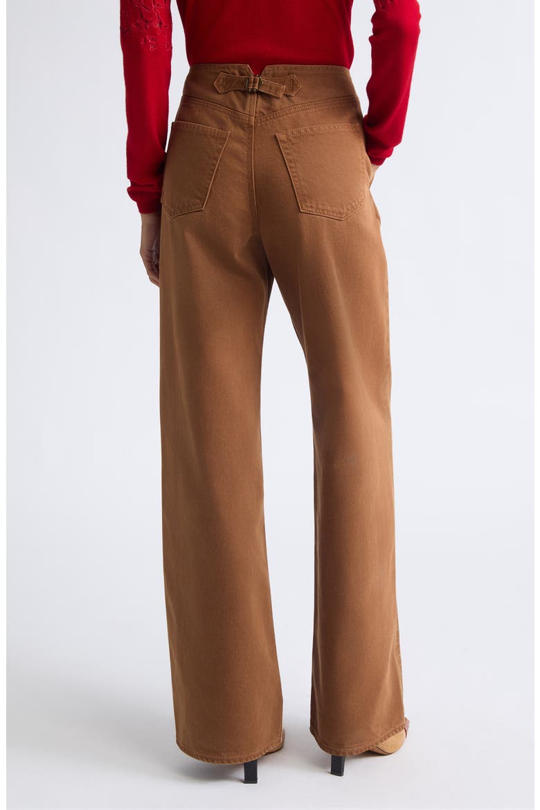 The Jasmine Button Fly Wide Leg Jeans, Alternate, color, UMBER