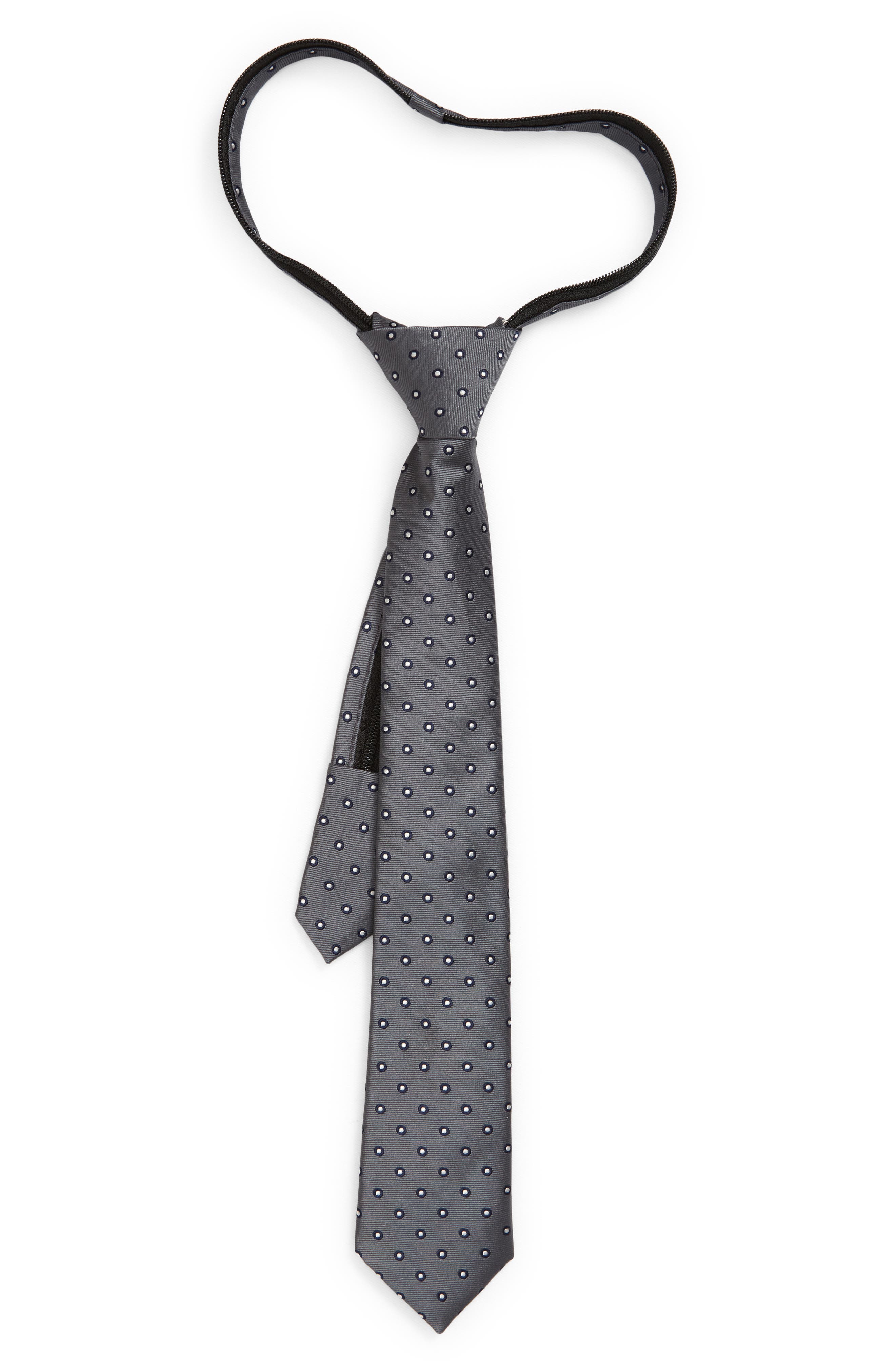 Nordstrom Kids' Astor Halo Dot Silk Blend Tie | Nordstromrack
