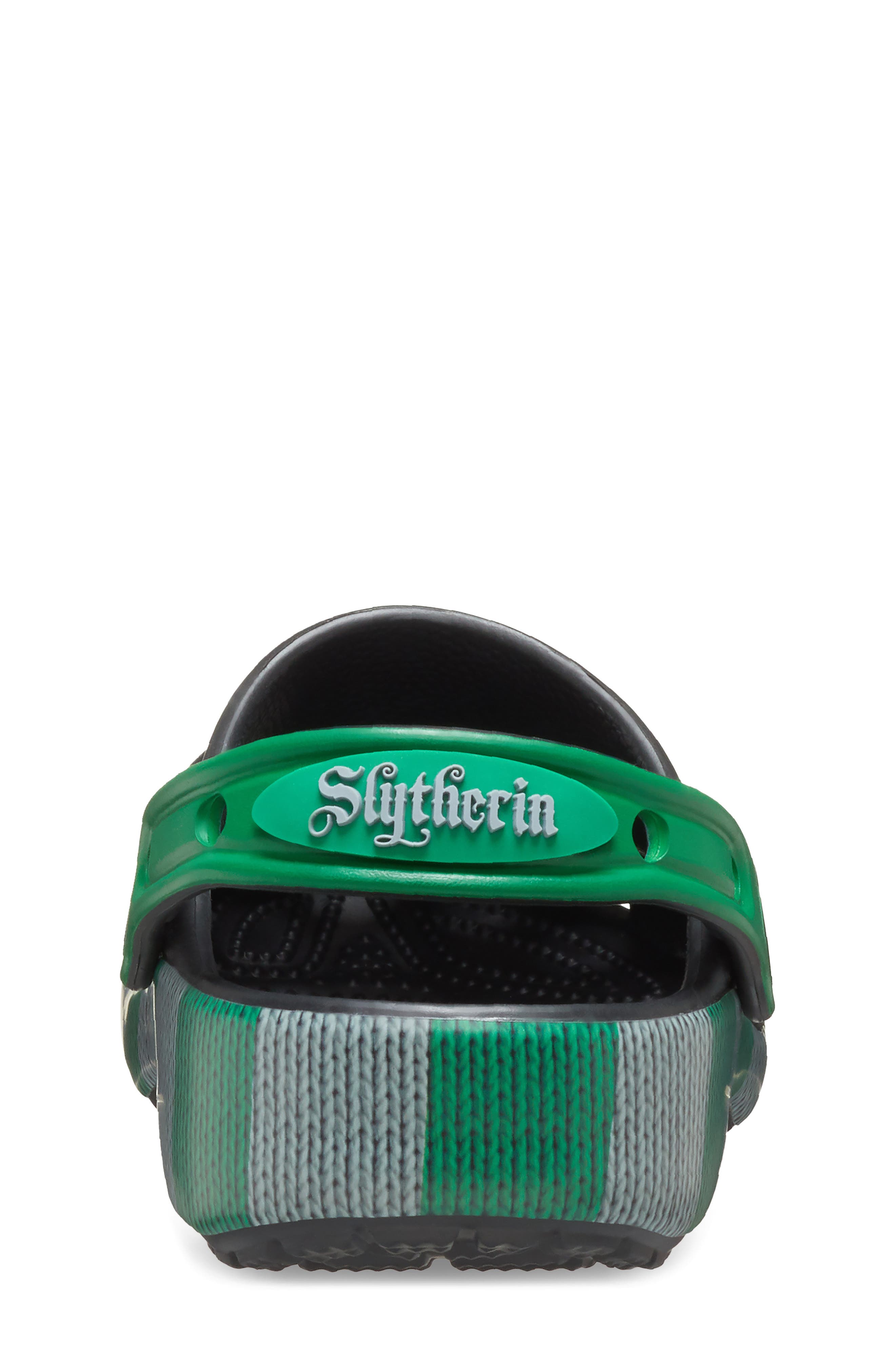 CROCS x Harry Potter<sup>™</sup> Kids' Slytherin Clog, Alternate, color, Black/ Green Multi