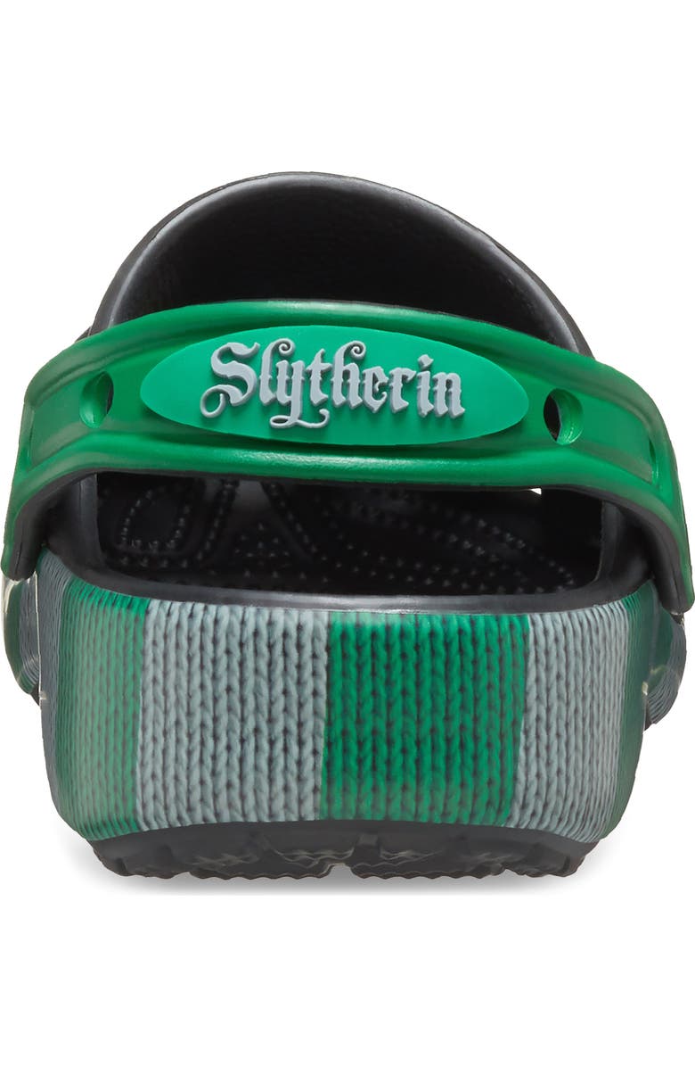 CROCS x Harry Potter<sup>™</sup> Kids' Slytherin Clog, Alternate, color, Black/ Green Multi