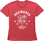 HARRY POTTER Womens Harry Potter Hogwarts Witchcraft and Wizardry Crest T Shirt